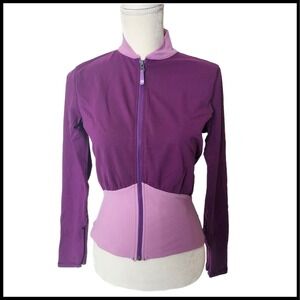 Lululemon Full Zip Jacket Athletic Running Lightweight Purple Size 8
